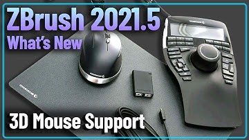069 ZBrush 2021.5 - 3D Mouse Support - Universal 3D Connexion Space Mouse Navigation for your Apps!