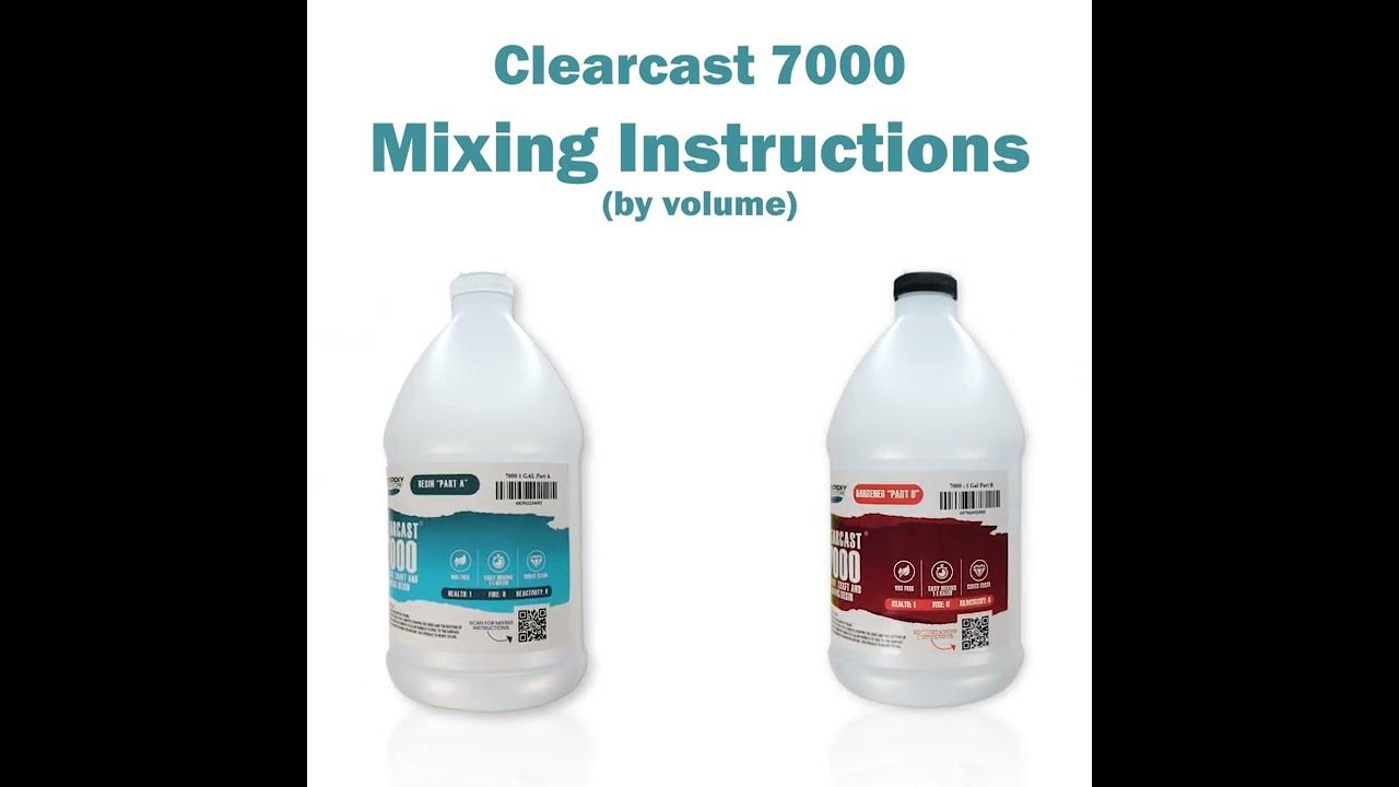 Clearcast 7000 Coating Epoxy Resin Mixing Instructions By The Epoxy