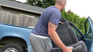 How To Swap Your Bench for Buckets  Chevy S10