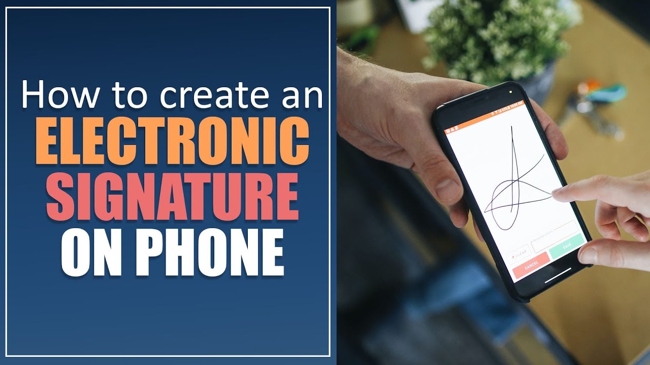 How to create an electronic signature on phone - YouTube
