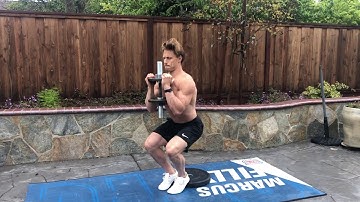 DB Goblet Cyclist Squat