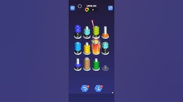 Nut sort - color puzzle game by kiwi fun level 353