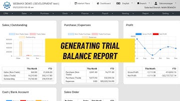 (ENG) Finance Report - Trial Balance Report (Webmax ERP System) (V3)