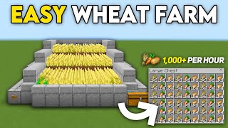 Famous EASY AUTO WHEAT FARM in 1.21 Minecraft Bedrock ! Wealth