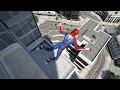 GTA 5 Spiderman Jumping off Highest Buildings vol.42 (Euphoria Physics/Ragdolls)