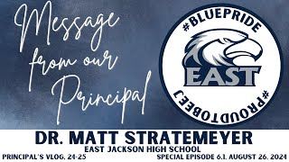 Principal's Message, August 26, 2024