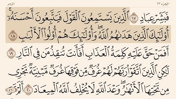 سورة ( الزمر ) من ١٨-٢١