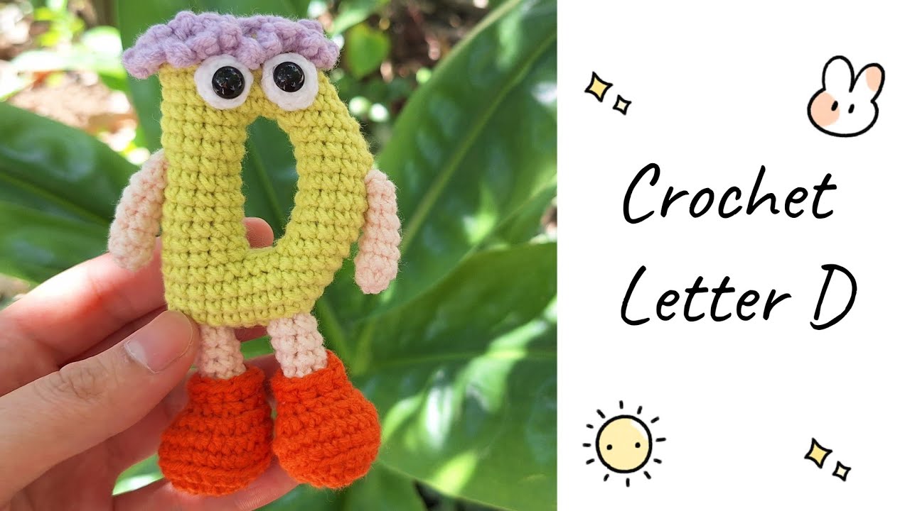 Móc chữ D/ cách móc chữ cái/ crochet letter D