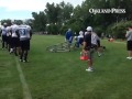 #Lions: Defensive line drills at camp today.