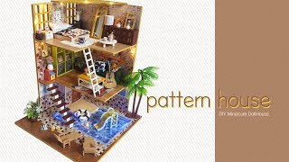 DIY Miniature Dollhouseㅣpattern houseㅣ패턴하우스 미니어쳐ㅣ박소소