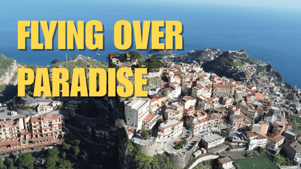 Taormina Sicily From the Sky 🇮🇹 | Drone Journey Mount Etna, Castelmola, Ancient Greek Theater HDWide