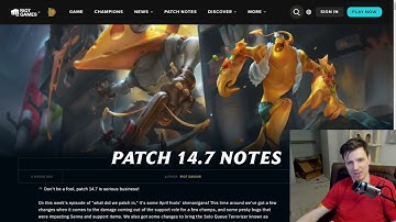 I READ PATCH 14.7 SO YOU DON