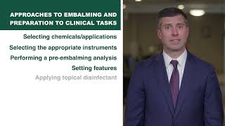Approach To Embalming & Prep To Clinical Tasks (Video 3) - Mortuary Science - Wayne State University