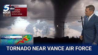 KOCO 5 Storm Chaser Amanda Benton captures tornado near Enid