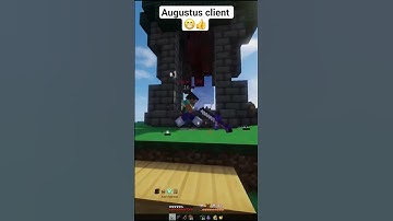 Augustus client 😁👍 #shorts #minecraft #trending #fyp #client #pvp #god #hacker #fly #hack #best #wow