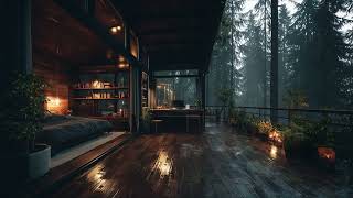 Forest Bedroom with Gentle Rain 🌲 | Calm Sounds for Sleep & Relaxation screenshot 4