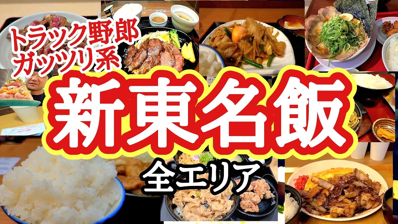 新東名飯(全エリア)トラック野郎が行くガッツリ系、デカ盛り系、サービスエリア飯【総集編】【長距離トラック日常】【Japanese truck driver meals】