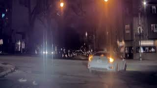 Driver with paper plates runs red light in mount vernon - Teslacam video