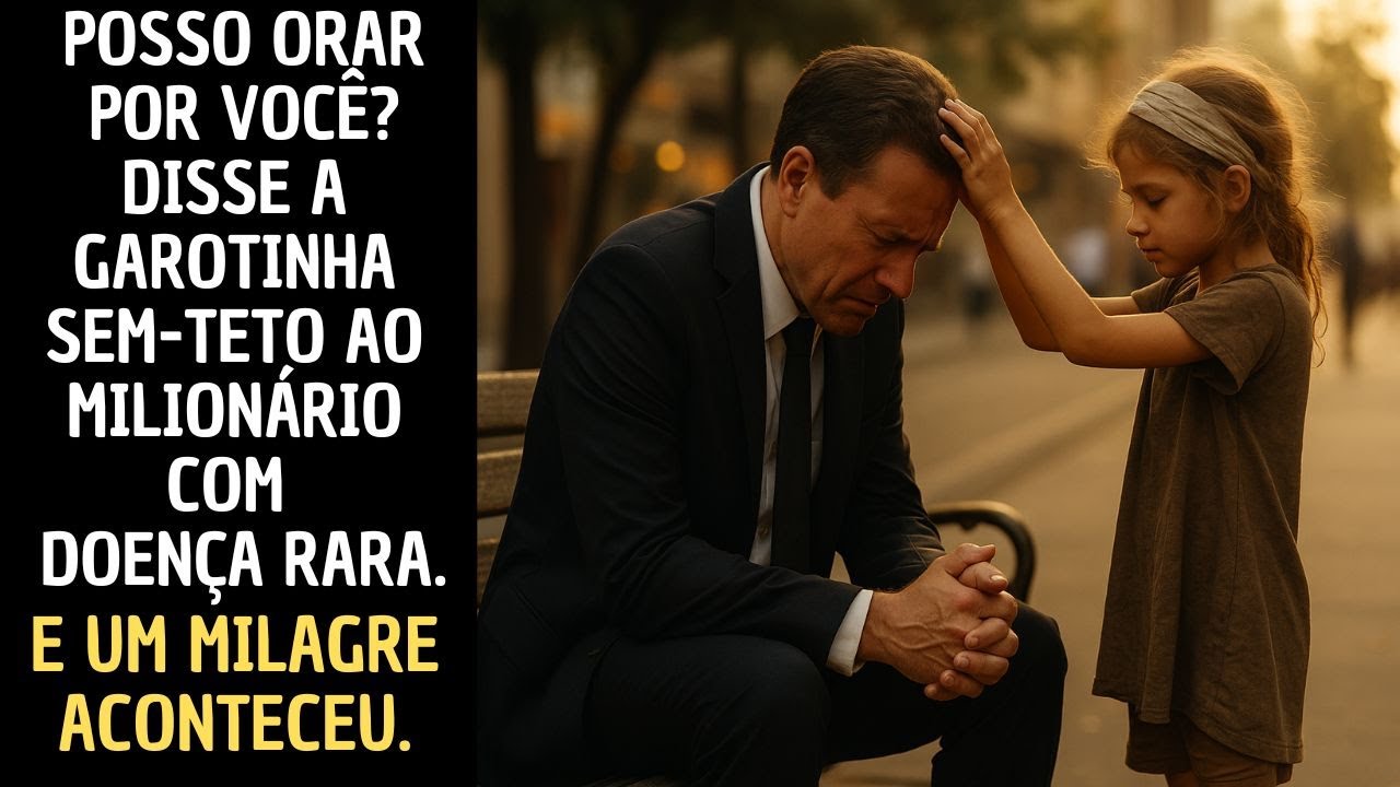 POSSO ORAR POR VOCÊ? Menina Sem teto Diz ao Milionário Com Poucos Dias de vida.E O MILAGRE ACONTECE