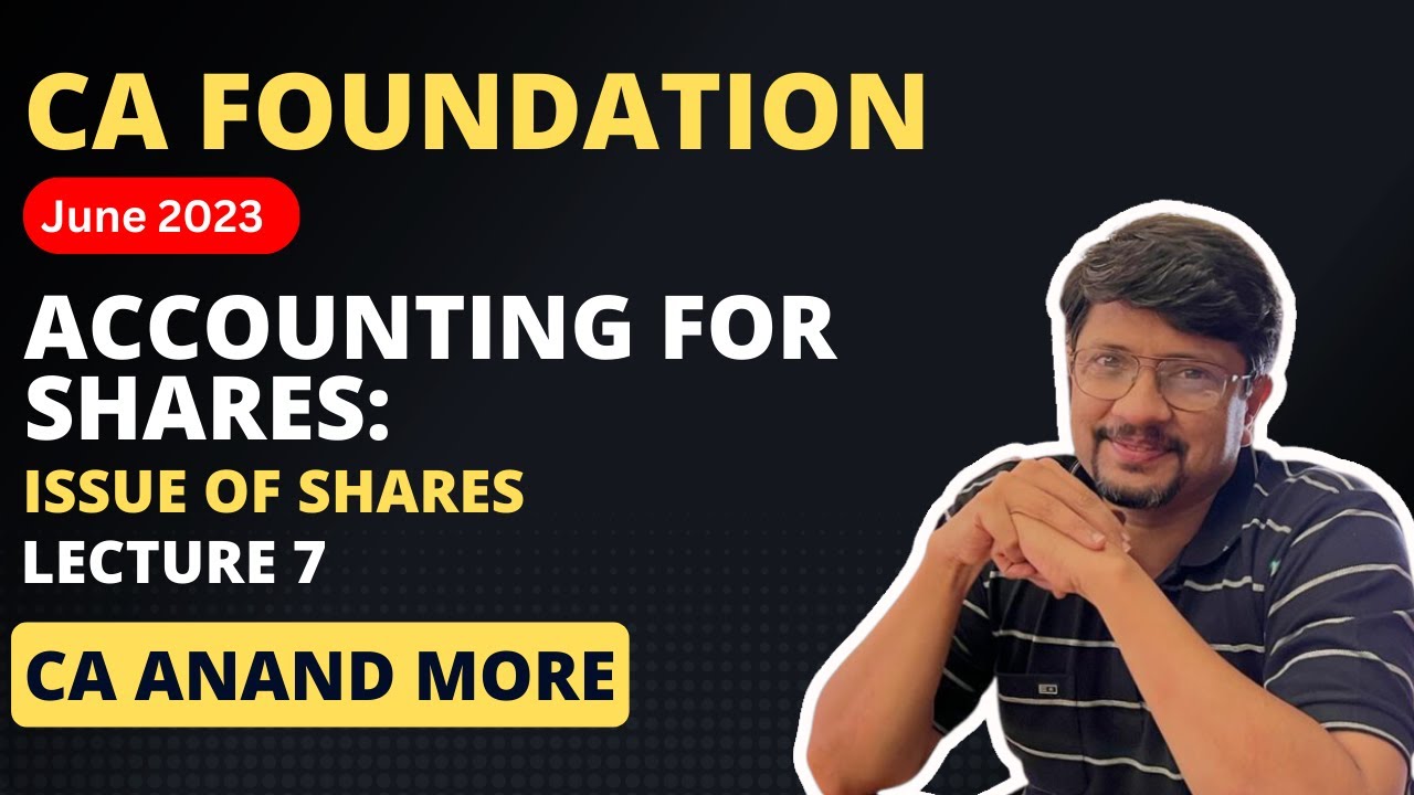 L2 Accounting for Shares: Financial Statements of COs-Anand Sir | CA ...