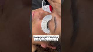 How we keep our clients from getting red or crying eyes after lash extensions