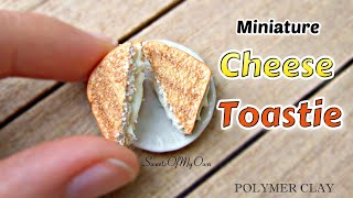 Miniature Cheese Toastie Tutorial - Polymer Clay DIY