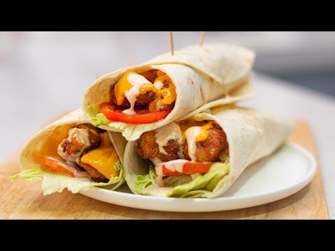 Chicken Suya Wrap | Crispy Chicken Suya in a Wrap