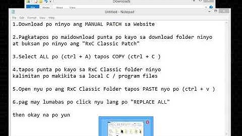 How to use manual patch