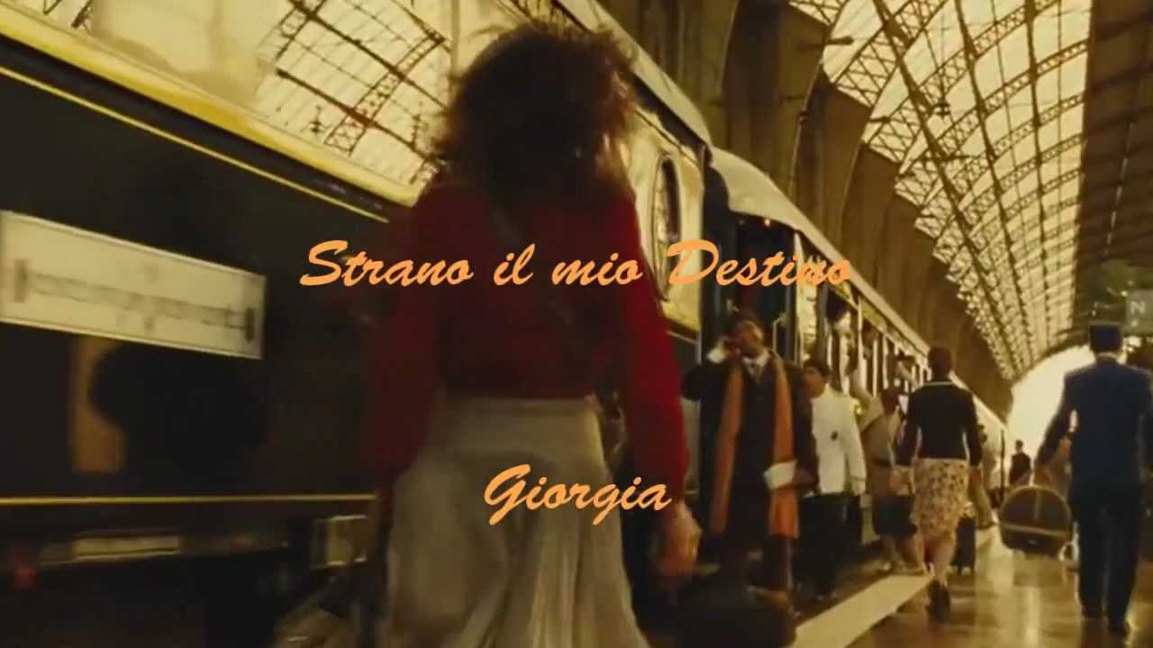 testi giorgia strano il mio destino