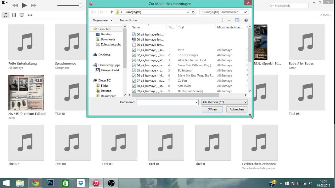 Importieren Von Medien Von Einem Computer In Itunes Auf Dem