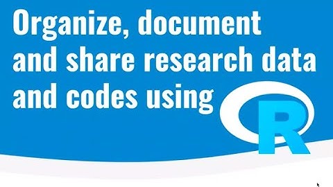 Talk at Re:produce workshop - reproducible research using R