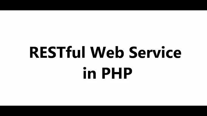 Creating a RESTful Web Service in PHP