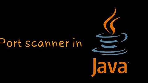 How to code a port scanner in java