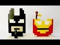 Lego Batman and Iron Man Brick Building Mosaics Superhero Fun Animation