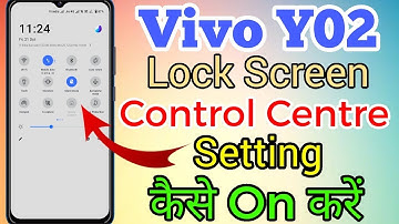 Vivo Y02 Lock Screen Control Centre Setting Kaise On Kare // Control Centre Lock Screen In Vivo Y02