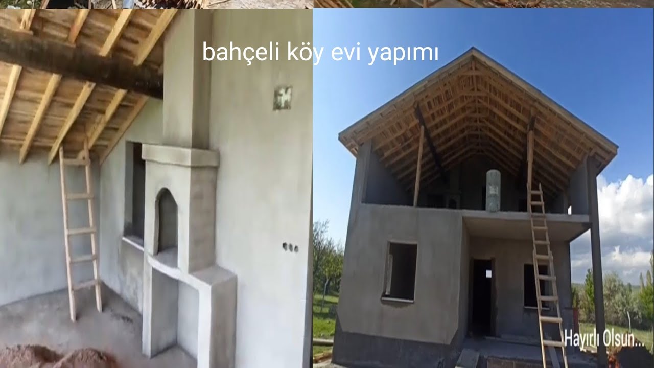 AYRINTILI BAHÇELİ KÖY EVİ YAPIMI  İŞ TESLİMİ