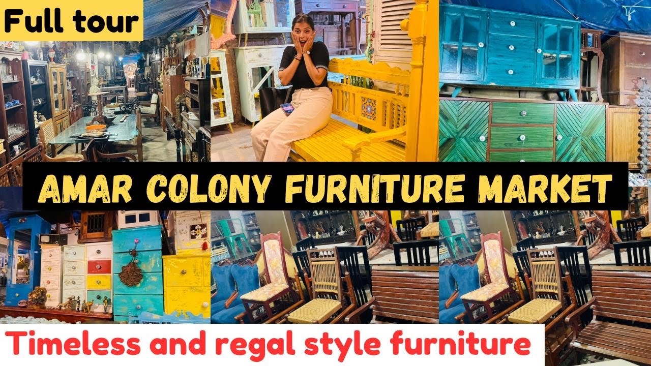 Amar Colony Furniture Market | Best Furniture Market in Delhi | Aesthetic Home Decor | Latest Video