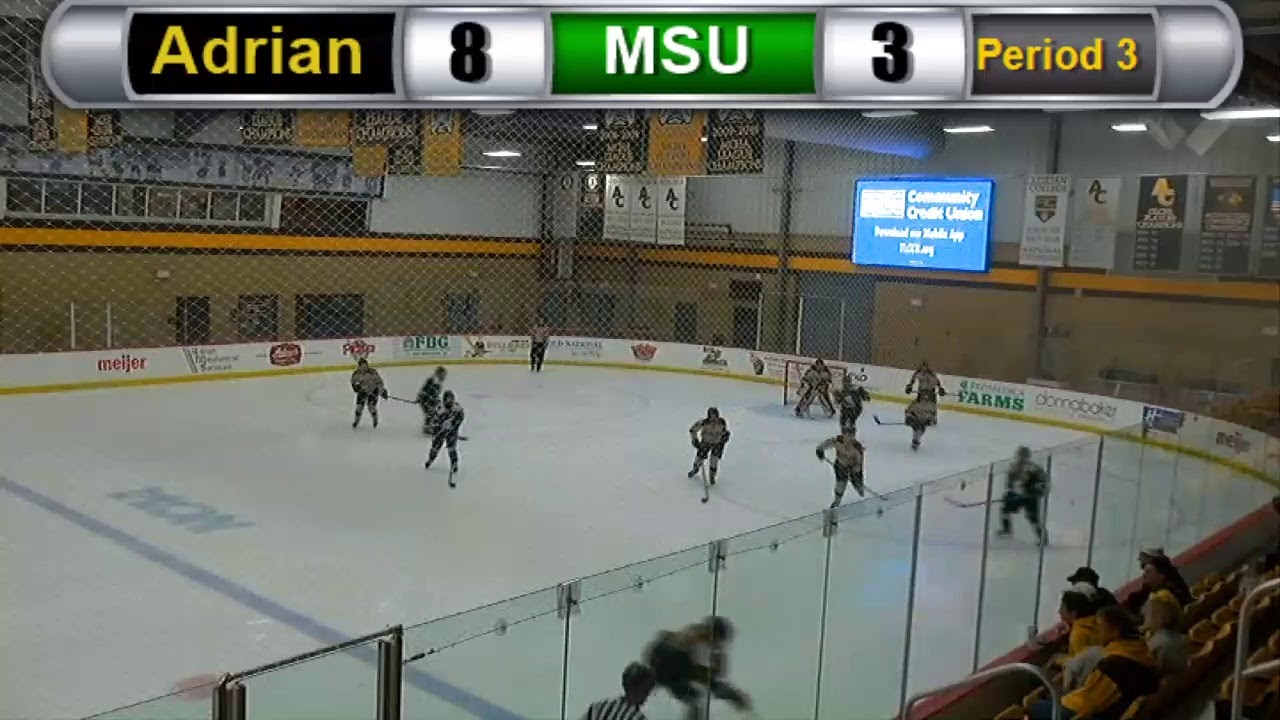 Adrian College Women's D2 Hockey v.s Michigan State 10/6/19 YouTube