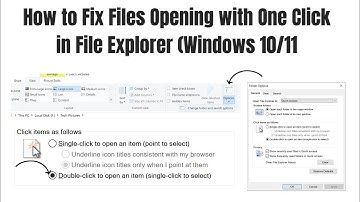 🖱️ How to Fix Files Opening with One Click in File Explorer (Windows 10/11)