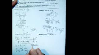 M4 Solve Radical Equations