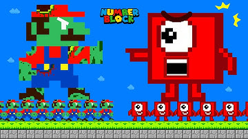 Finish the pattern? Mario vs 1,000,000 Zombies Number 1 | Learn To Count | "I