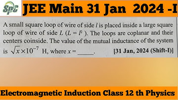 A small square loop of wire of side l is placed inside a large square loop of wire of side L ( L = l