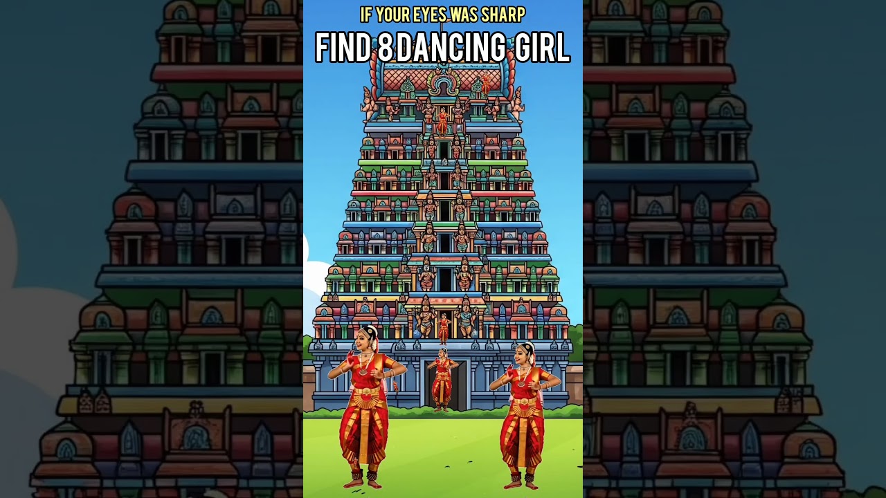 Find 8 Dancing girls 🔍#findthedifference #tamil #dancevideo #shorts #funny #shortvideo