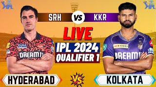 Live SRH Vs KKR Qualifier 1 Match | Cricket Match Today | KKR  vs SRH live  #liveipl