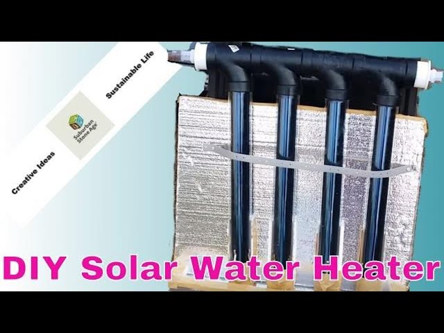 How to Make a Solar Hot Water Heater at Home - DIY Solar Vacuum Tube -  YouTube