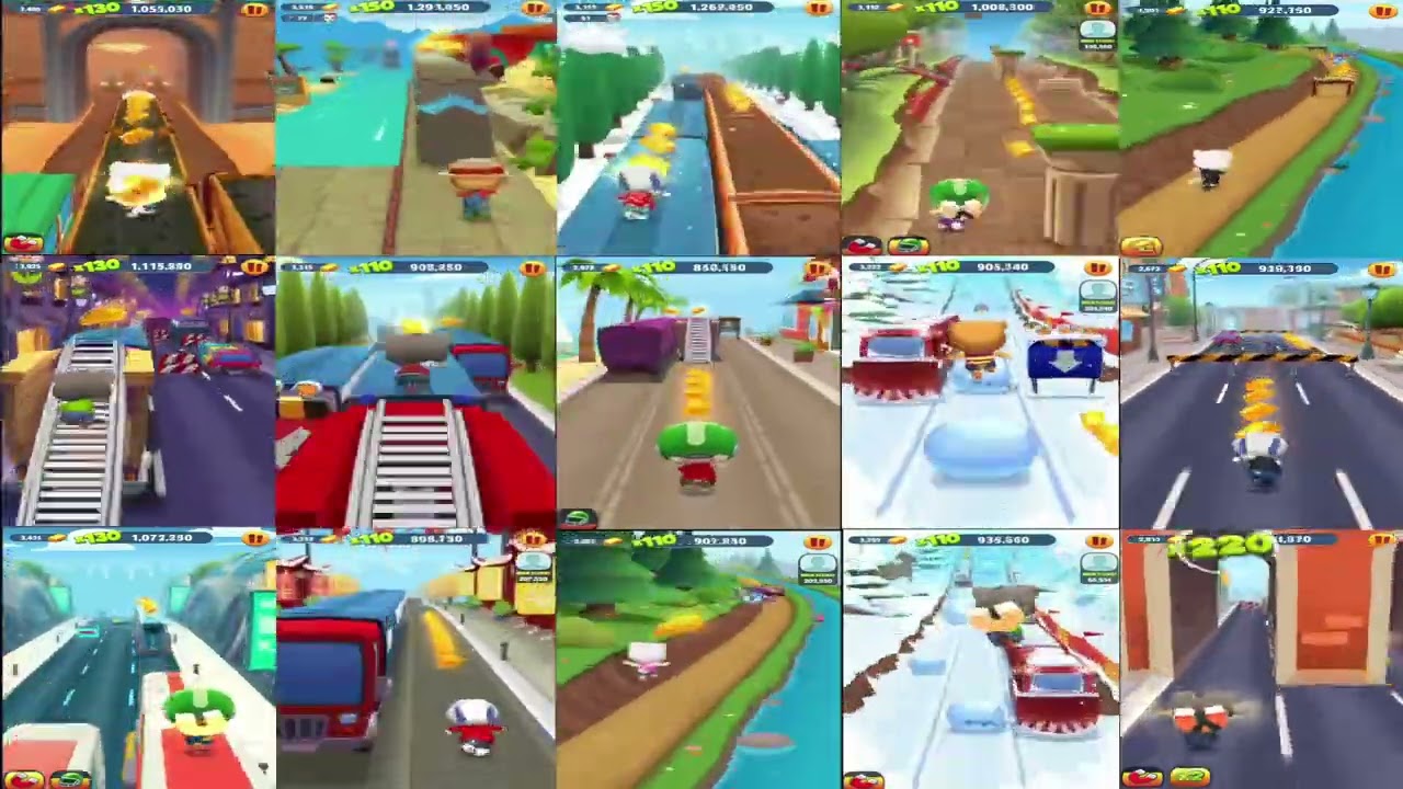 Talking Tom Gold Run all 15 characters 2