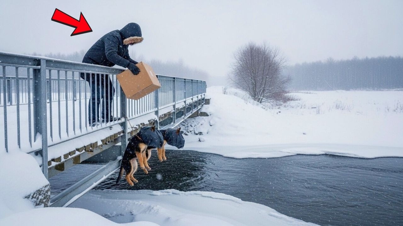 Thrown Into the Icy River… But a Navy SEAL and a Mother Dog Fought Back