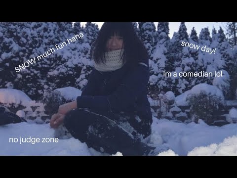 i tried to take cute snow pictures for instagram