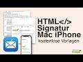 HTML E-Mail Signatur für Mac + iPhone – inkl. 3 gratis Vorlagen
