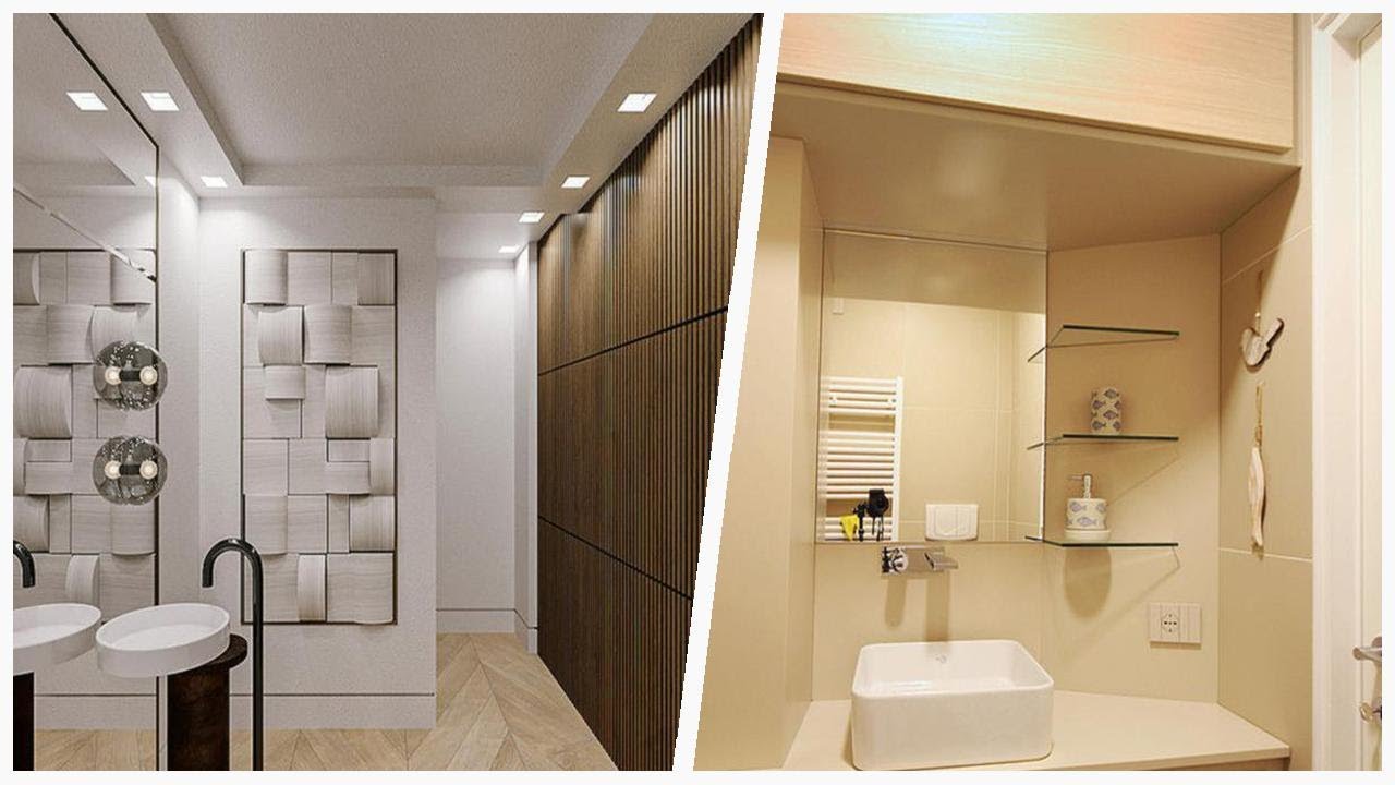 75 Premium Tray Ceiling Powder Room Design 💎 - YouTube